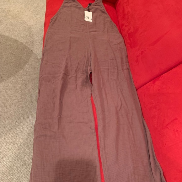 Zara wide leg strechjumpsuit - Picture 9 of 10